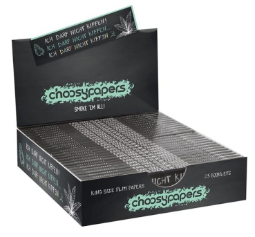 Choosypapers King Size Slim Zigarettenpapier Ich darf nicht kiffen